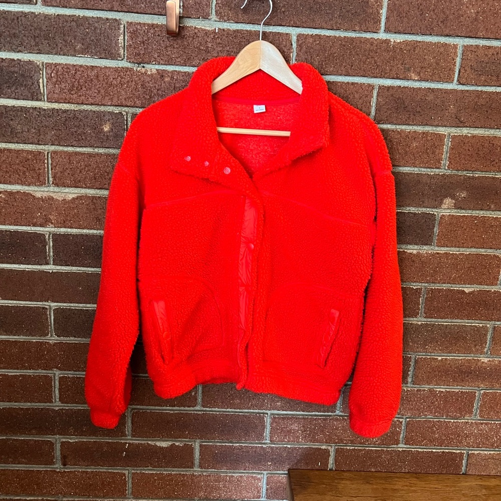 Old Navy Active red fleece jacket